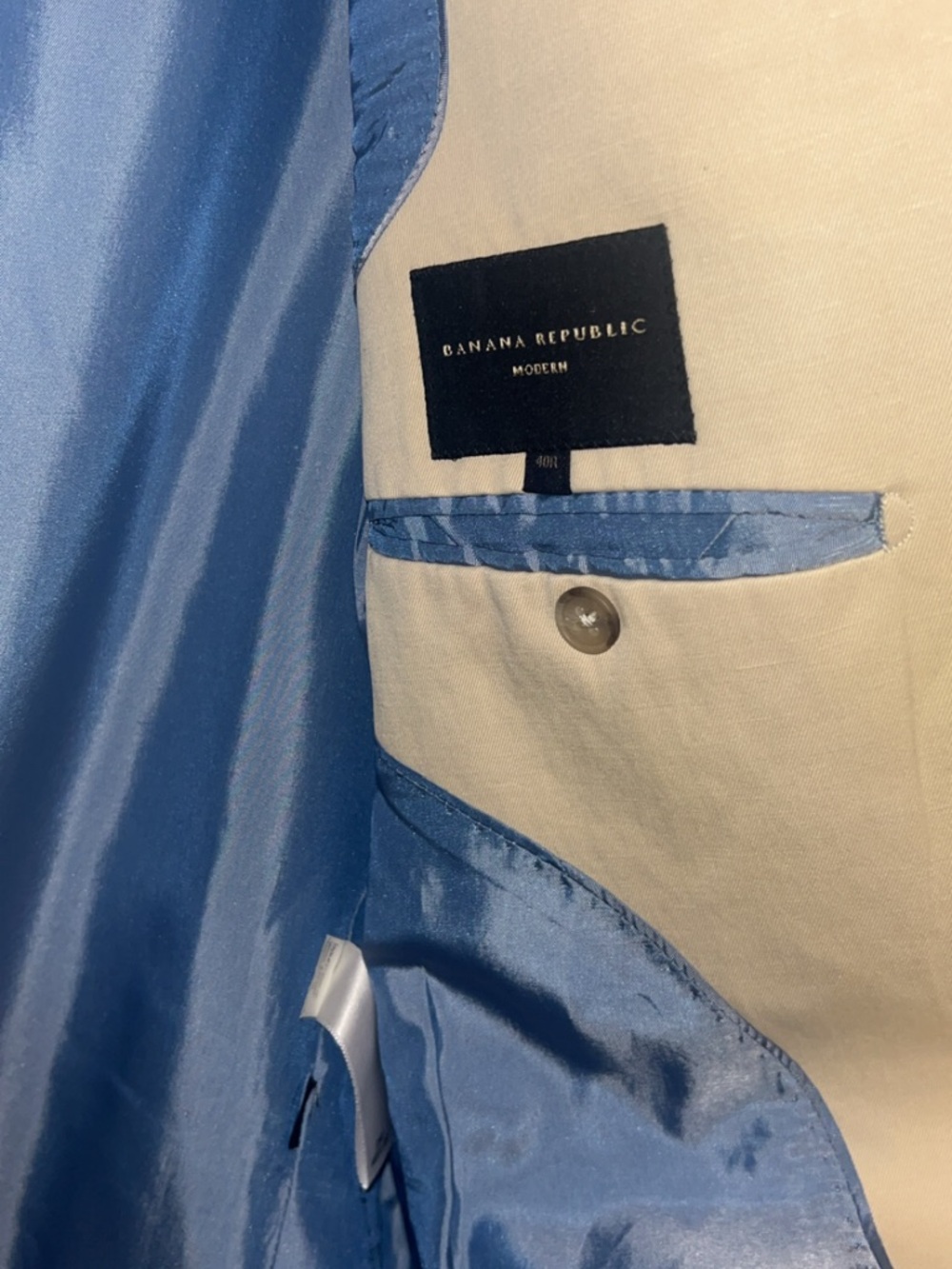 Banana Republic Beige Single-Breasted Blazer - Picture 4 of 6